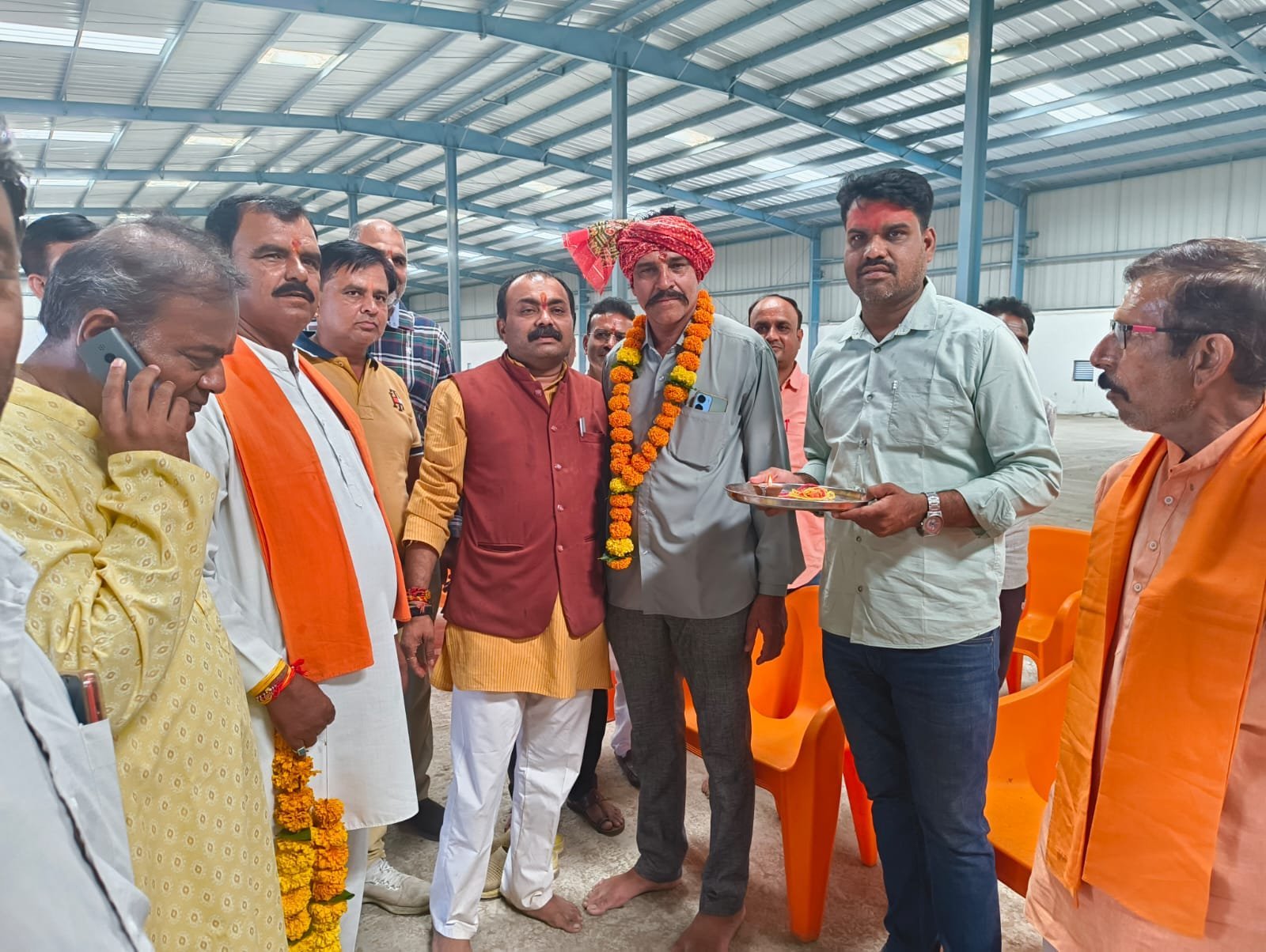 विधायक शर्मा ने किया समर्थन मूल्य खरीदी केंद्र का शुभारंभ